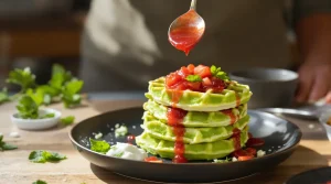 Kook mee: doperwt-muntwafels met snelle aardbei-gembercompote, een fris recept om te bewaren